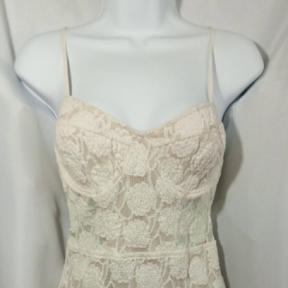 Gorgeous Ark and Co ivory and lace bustier dress!